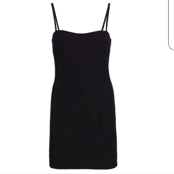 10 Crosby Derek Lam Blair Bustier Mini Dress Black